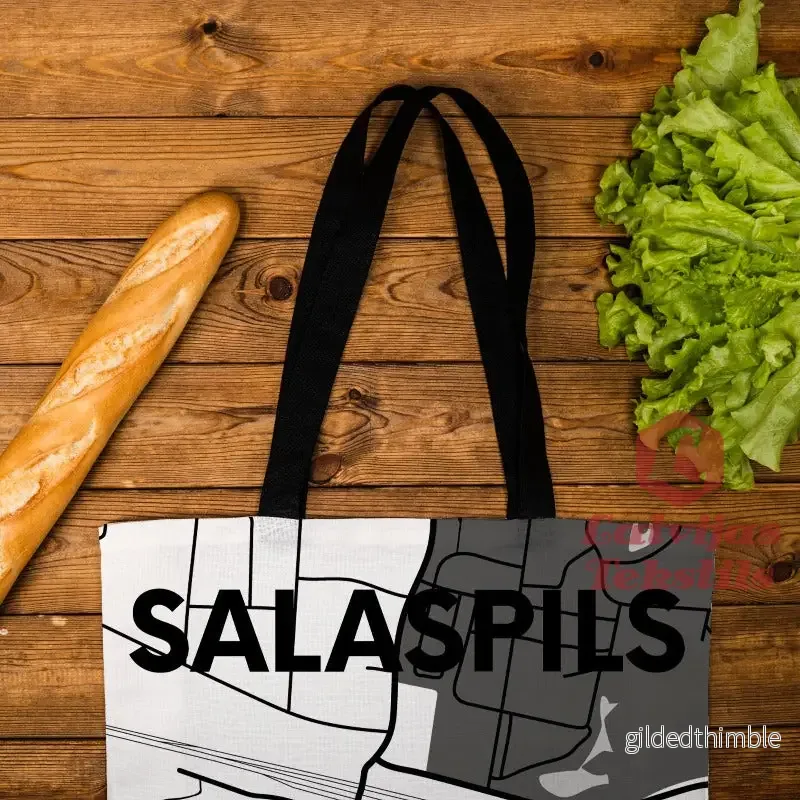 Lina vai kokvilnas auduma maisiņš "Salaspils" - Bild 2
