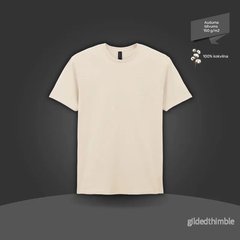 Pamata T-krekls | 150 g/m² | Dabīgi balts