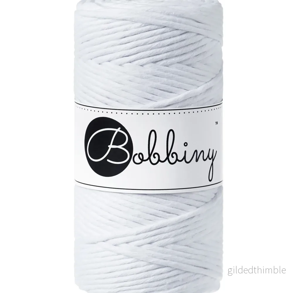WHITE enkeltvinnat rep 3 mm. 100 m.