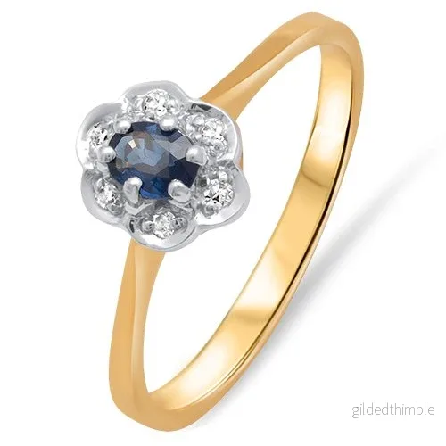 Ring Carmose med safir 18k tvåfärgat guld - Bild 2