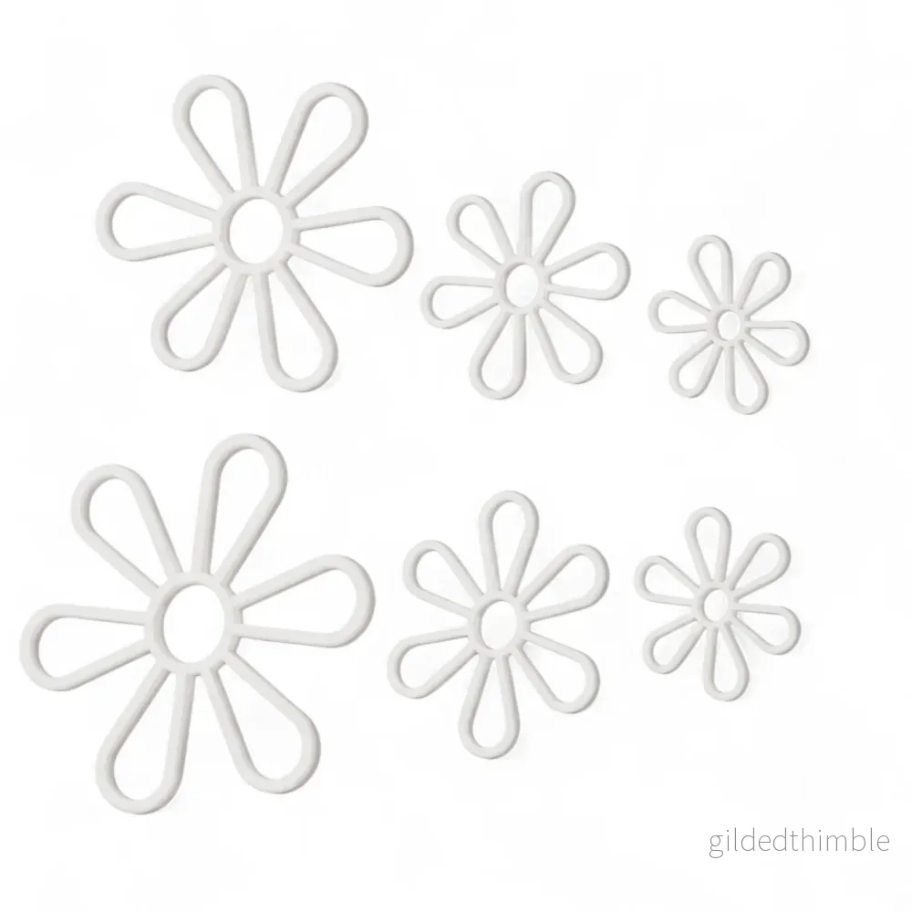 Stomme för virkad blomma – 6-pack - Bild 2