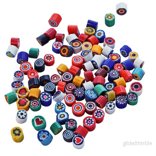 Moretti Millefiori Opaque 5-6mm, 25g Moretti Millefiori Opaque 5-6mm, 25g