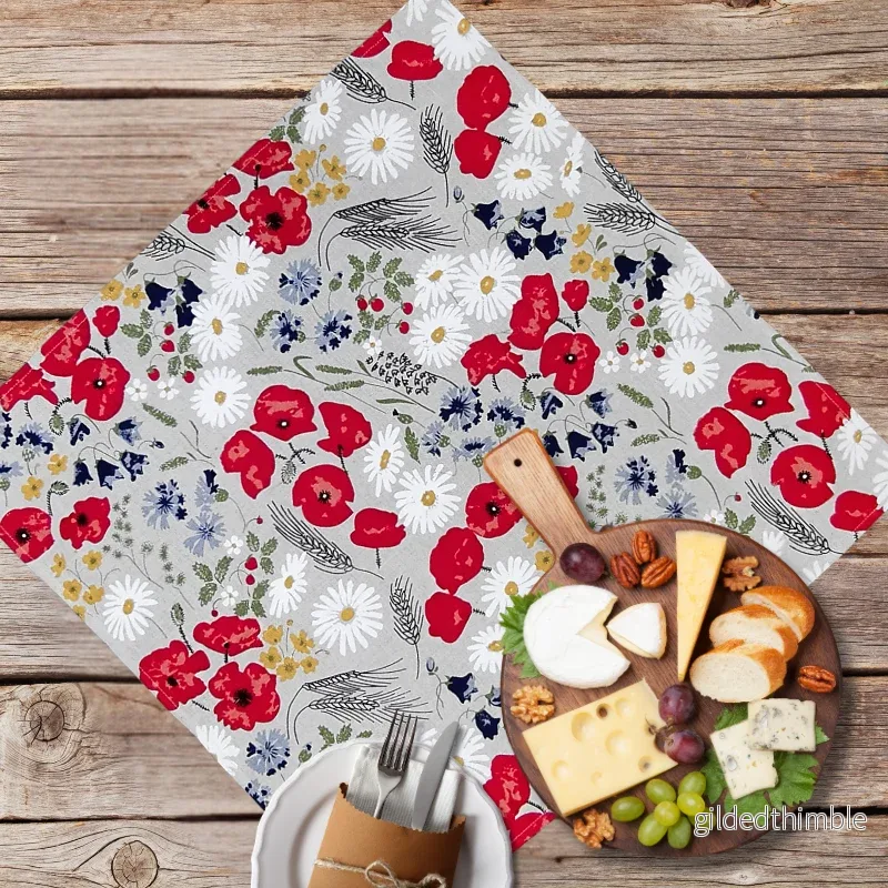 Lina galdauts 70*70 cm | Pļavas ziedi