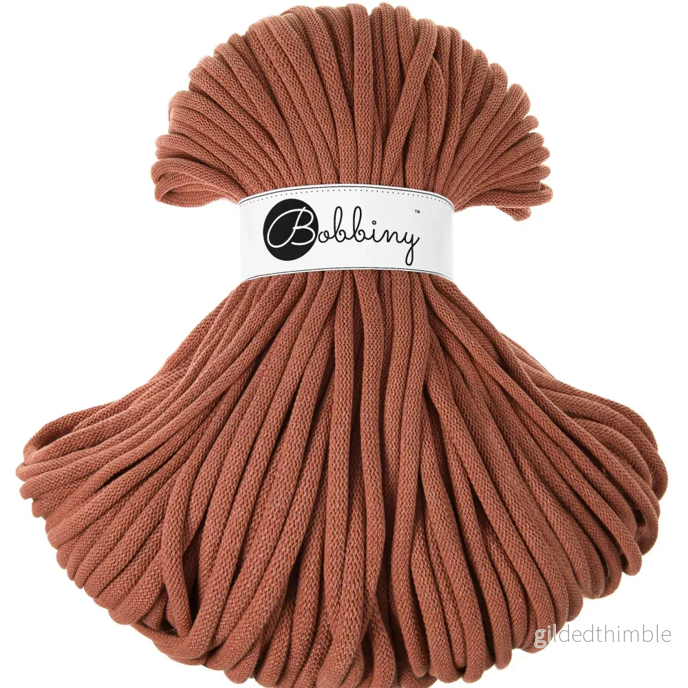 TERRACOTTA Jumbo 9 mm. 1,2 kg. mjukt bomullssnöre TERRACOTTA Jumbo 9 mm. 1,2 kg. mjukt bomullssnöre