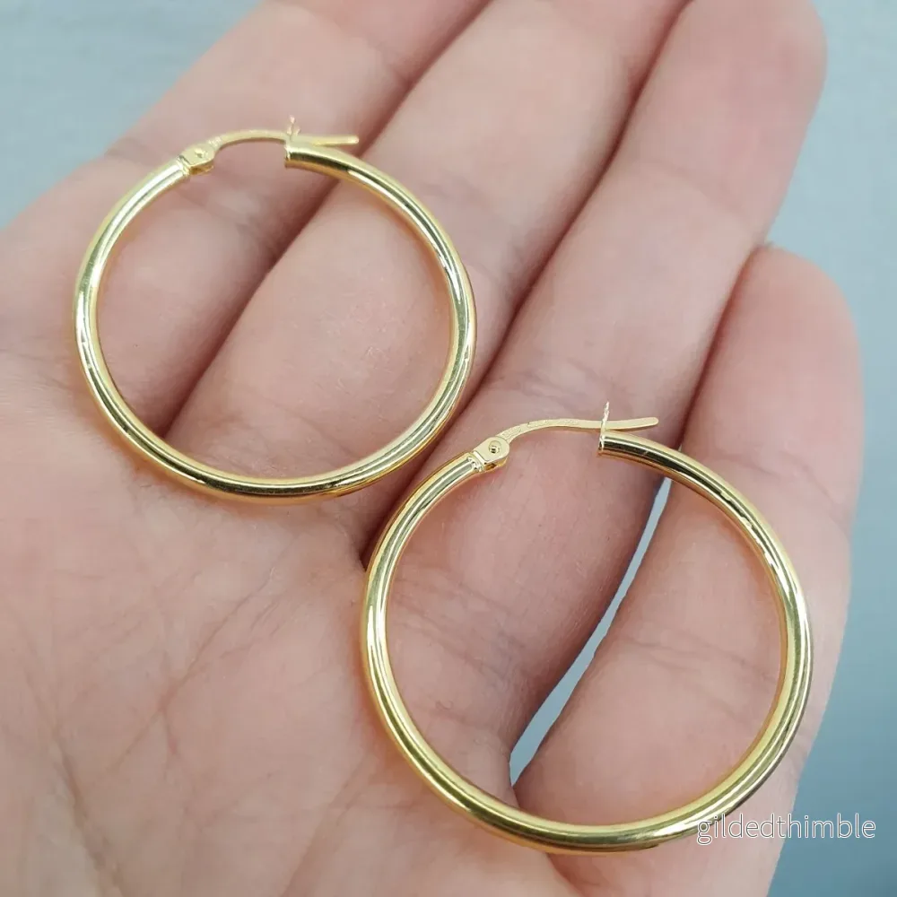 Creoler 28mm 18k guld Creoler 28mm 18k guld