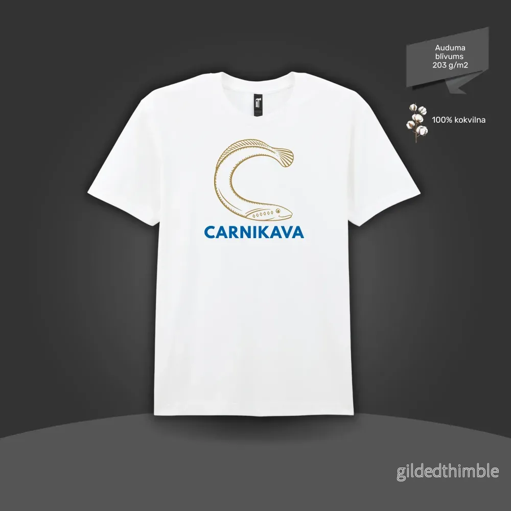 Kokvilnas T-krekls ”C – Carnikava” | 4 krāsas Kokvilnas T-krekls ”C – Carnikava” | 4 krāsas
