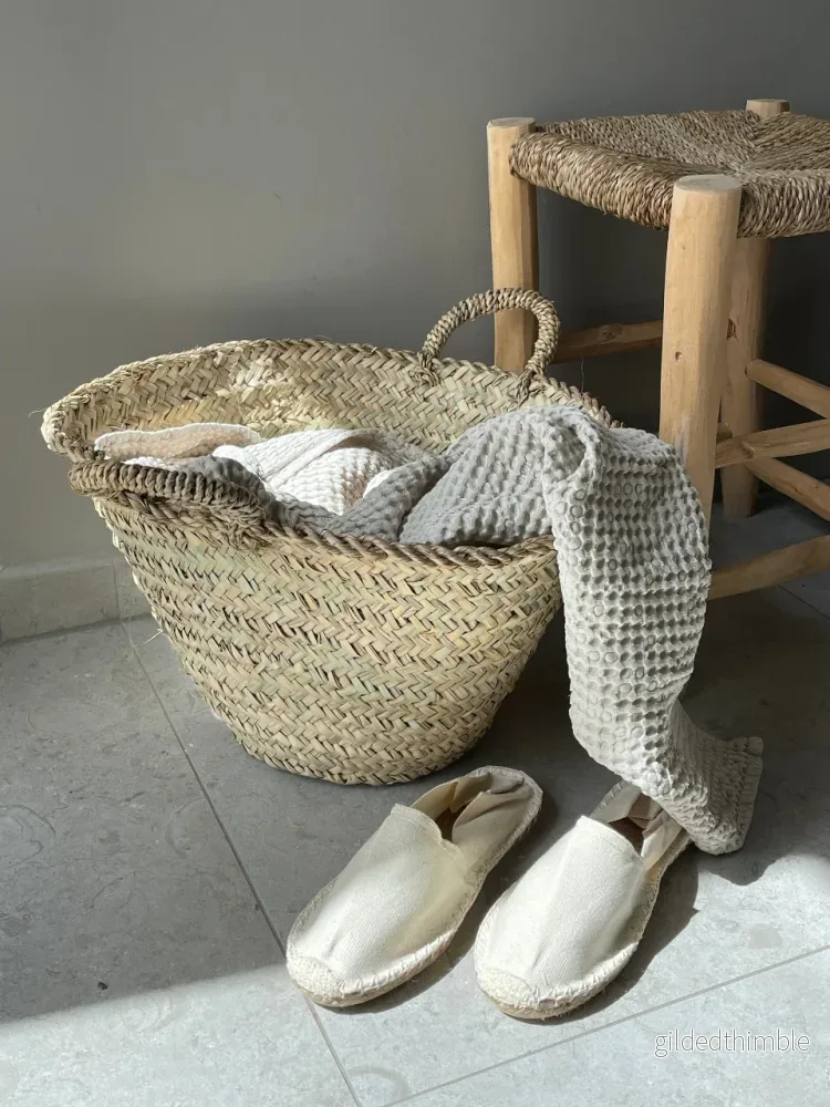 Korg i naturstrå 'Basket' - Bild 2