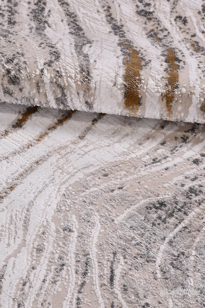 Cristal FlödeBeige – Naturens rörelse fångad i textil - Bild 3