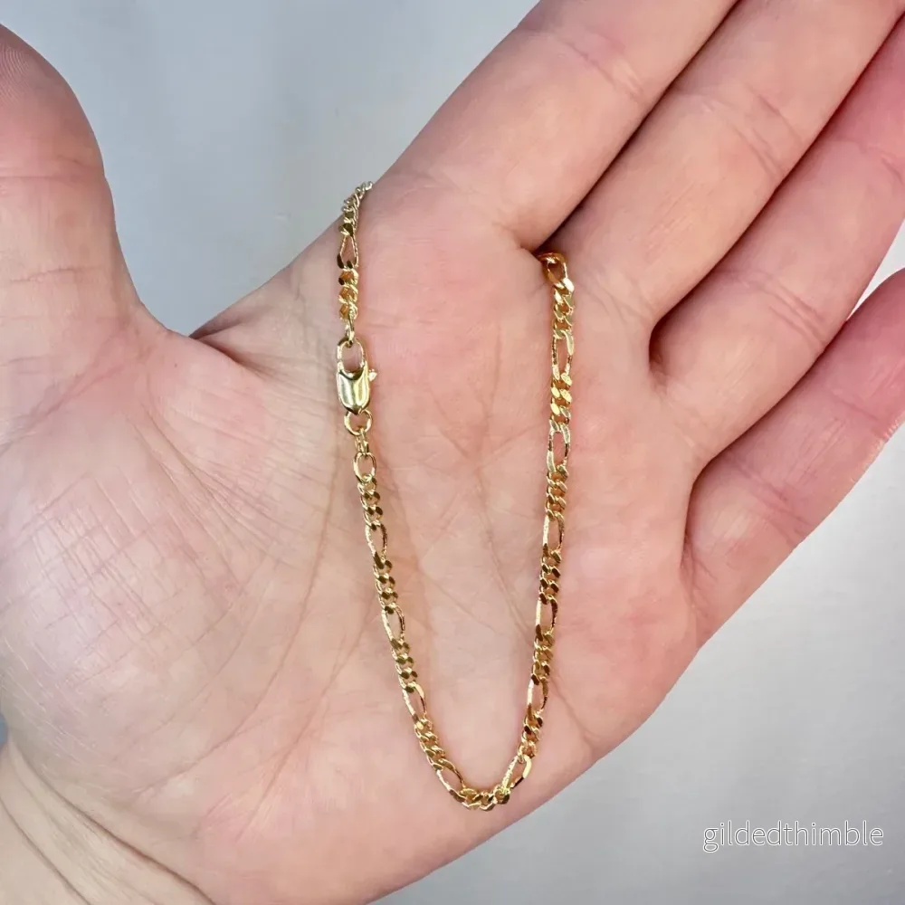 Figaro armband 21cm 18k guld Figaro armband 21cm 18k guld