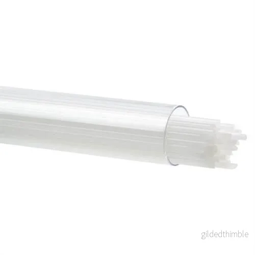 Bullseye Snow White Opaque Stringer 0313-0272, 2mm Bullseye Snow White Opaque Stringer 0313-0272, 2mm