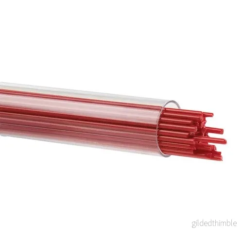 Bullseye Red Opaque Stringer 0124-0272, 2mm
