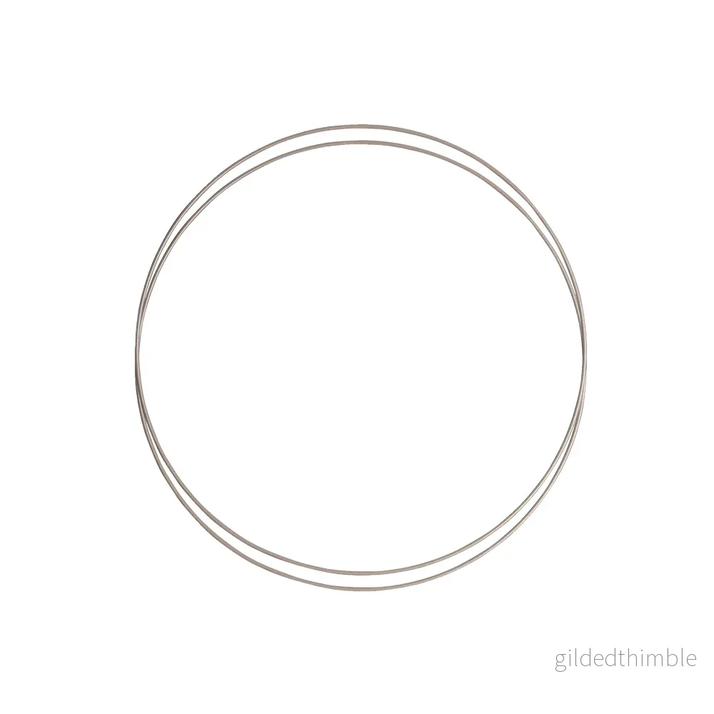 Metallringar 2-p, gråbeige 20 cm.