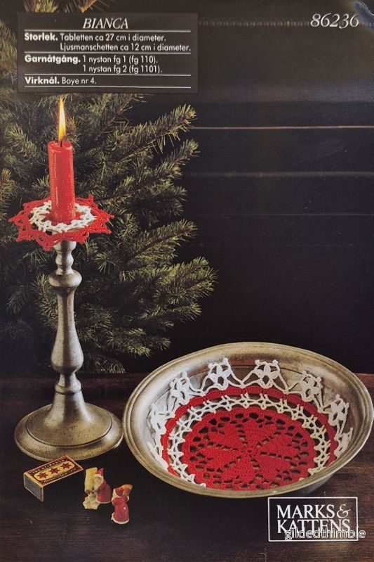 Duk och Ljusmanschett Jul