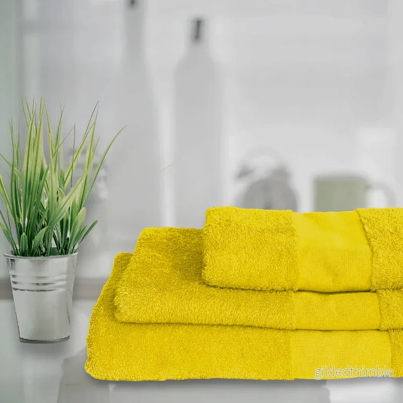 Ikdienas frotē dvielis 360 g/m² | Dzeltens