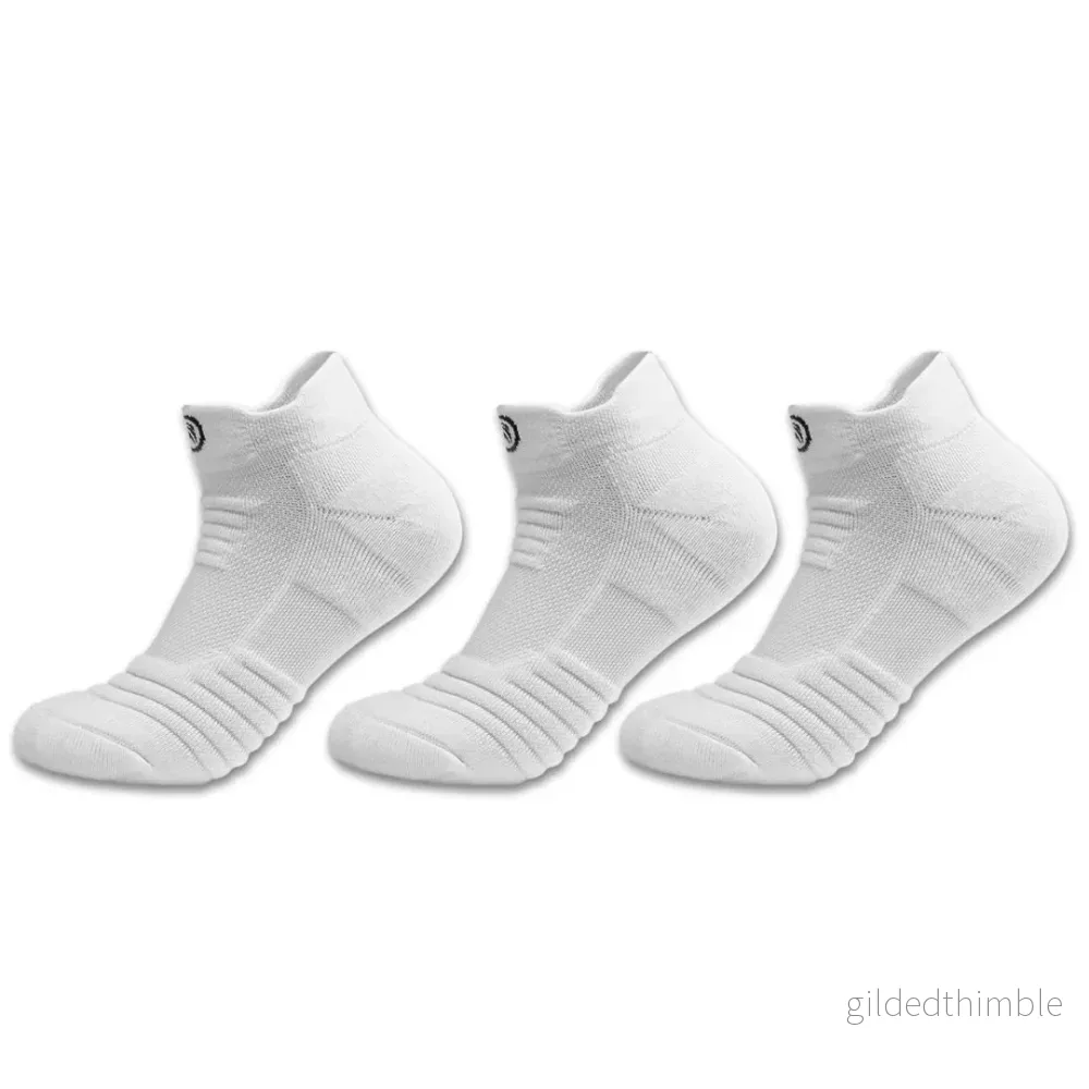 Vita andningsbara ankelsockor – 3-pack