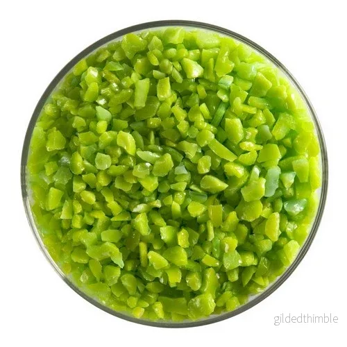 Bullseye 0126-0003 Limegrön Opak Frit Grov