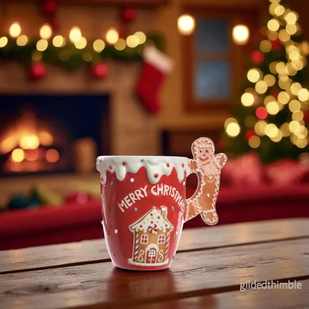 Mugg Merry Christmas Pepparkakshus