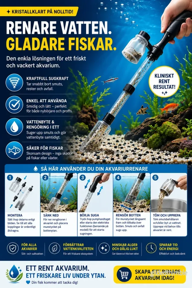AquaClean™ – Kristallklart vatten. Enklare akvarievård - Bild 2