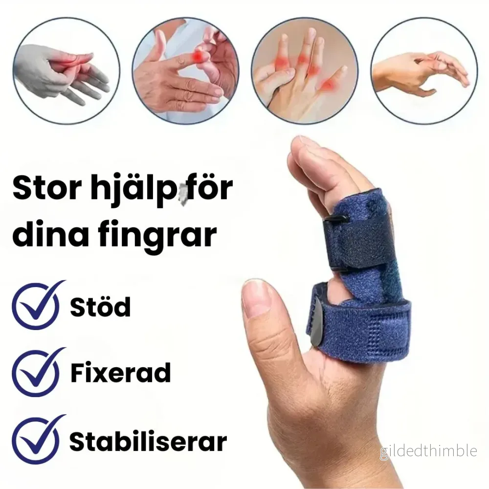 Justerbar Fingerskena med Aluminiumstöd – Stabiliserande Stöd för Fingrar - Bild 2