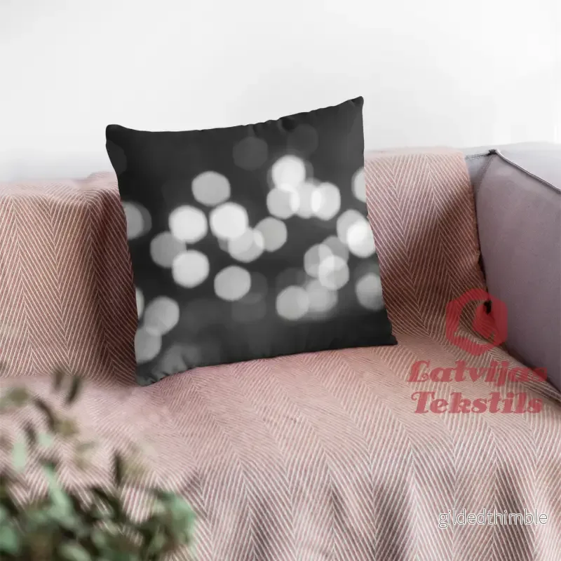 Dekoratīvais spilvens | kolekcija «Melnbalts» | «Bokeh efekts» - Bild 3