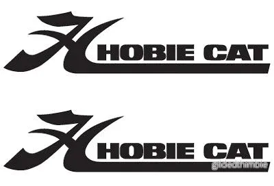 STICKER ”HOBIE CAT” BLACK H150MM