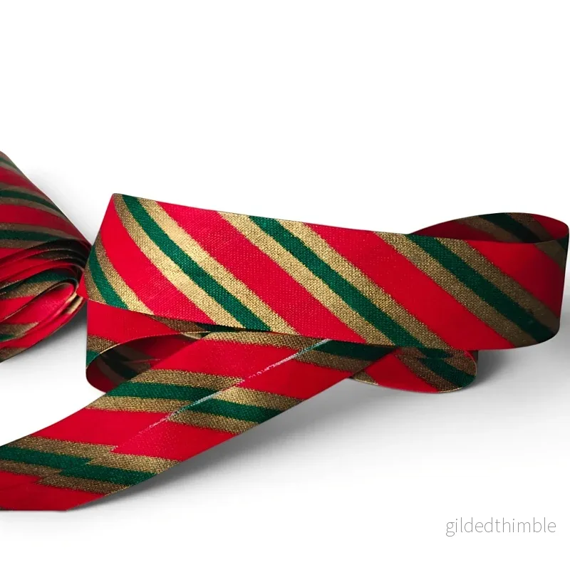 Julrandigt Skråband 20 mm 🎄✨