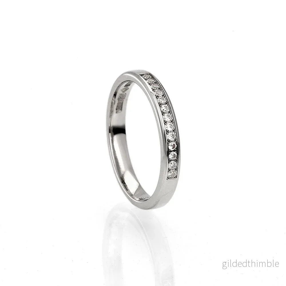 Vigselring Astrid 18k vitguld