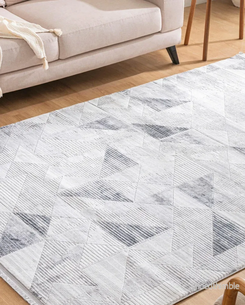 Juliet Isgrå – Geometrisk elegans i frostiga nyanser - Bild 2