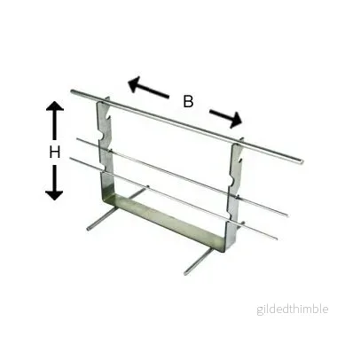 Pärlställningsset 140x130 mm med 3 stavar - Bild 2