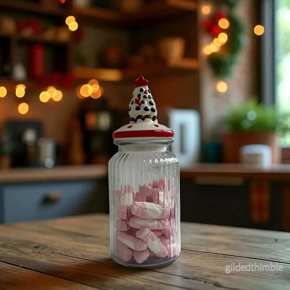 Förvaringsburk Julgran i glas