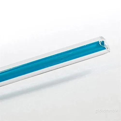 Moretti Clear With Water Blue Inner Core, Ø6mm Moretti Clear With Water Blue Inner Core, Ø6mm
