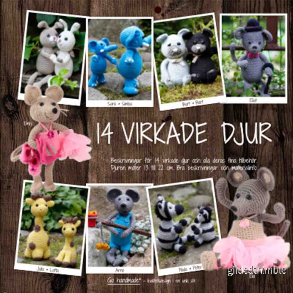 Mönsterbok ”Virka 14 djur”