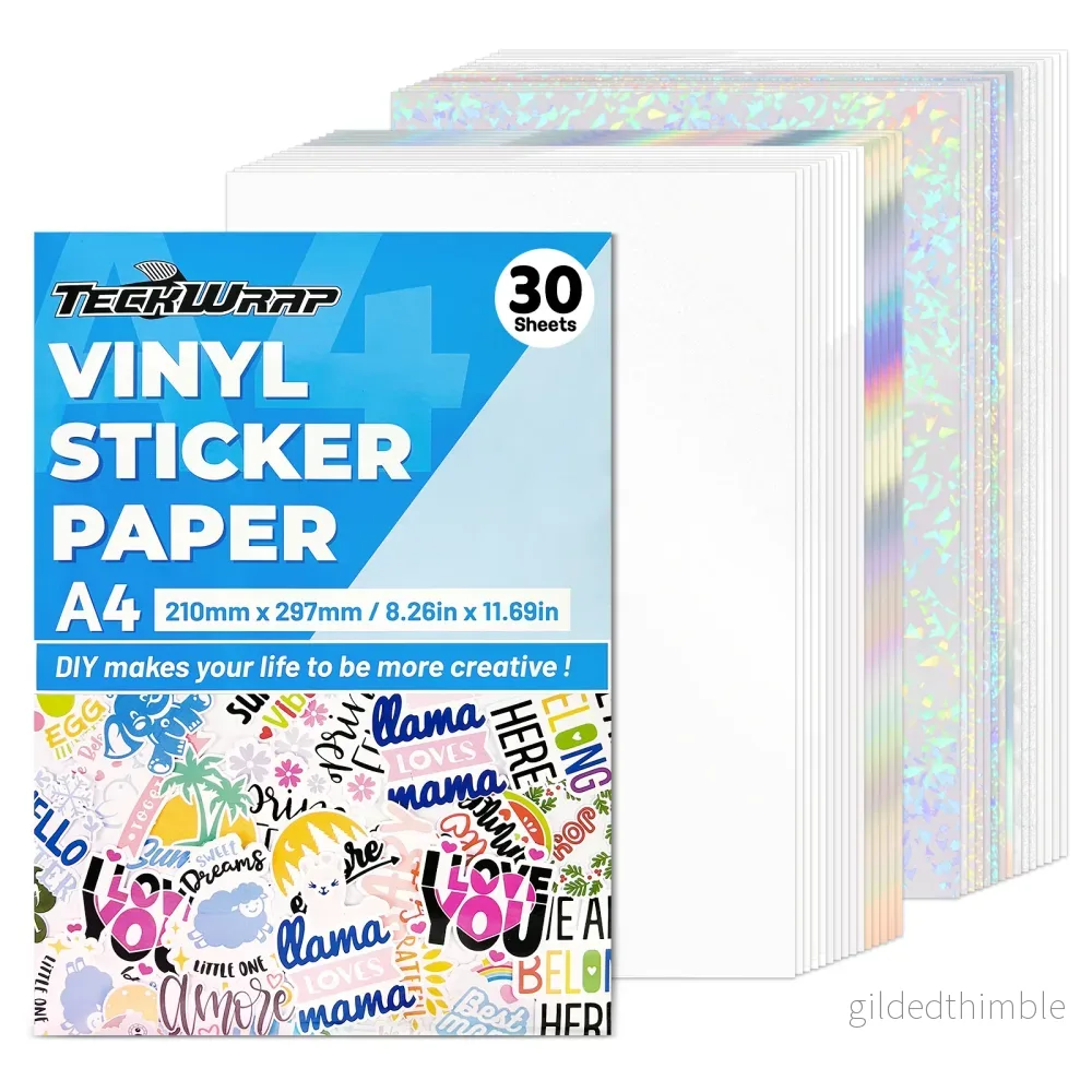 TeckWrap Inkjet Printable Sticker Paper -Beginner Pack