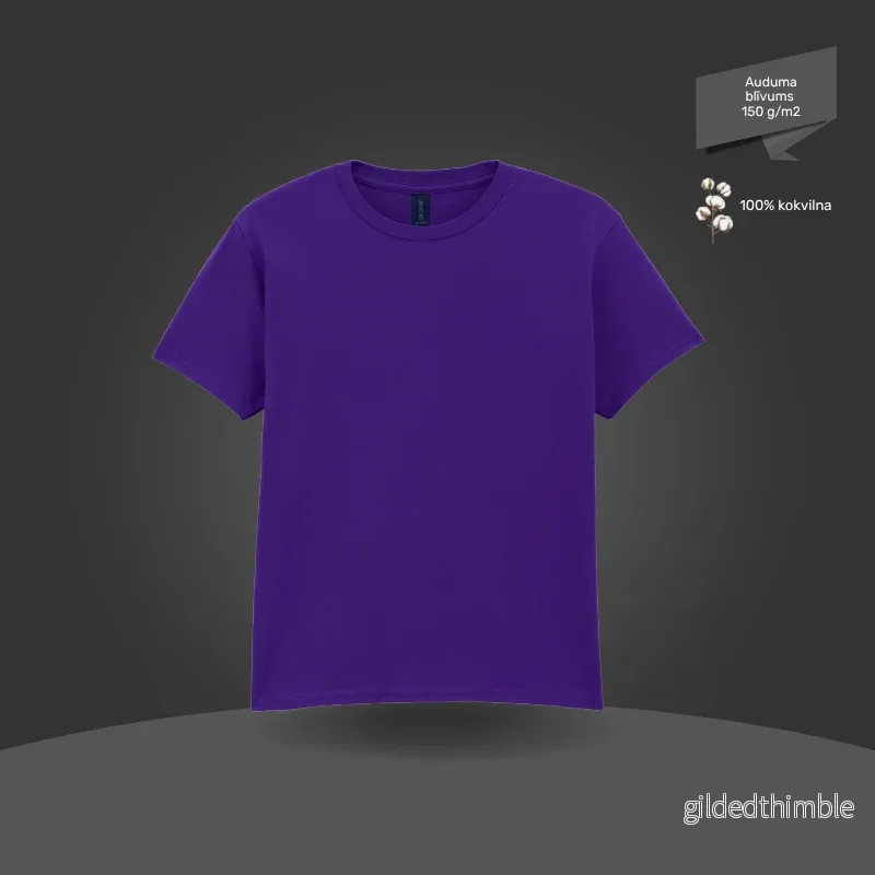 Bērnu T-krekls, pamata modelis | 150 g/m² | Violets Bērnu T-krekls, pamata modelis | 150 g/m² | Violets