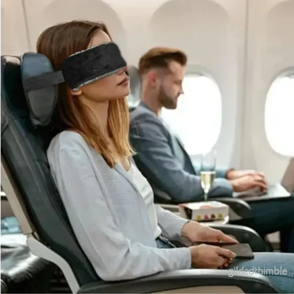 Nackstöd & Sovmask i Ett – Justerbar och Kompakt för Bekväm Vila på Resan - Bild 2