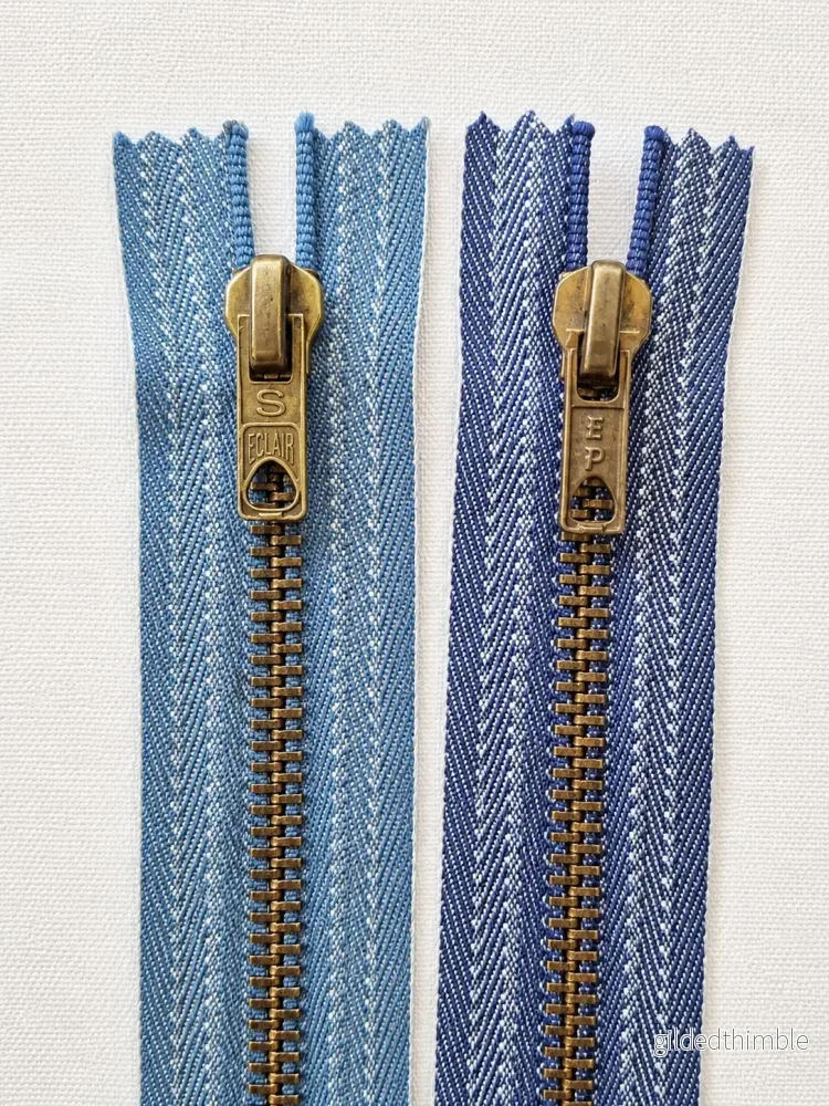 Dragkedja/blixtlås – Sluten – metall – jeans Dragkedja/blixtlås – Sluten – metall – jeans