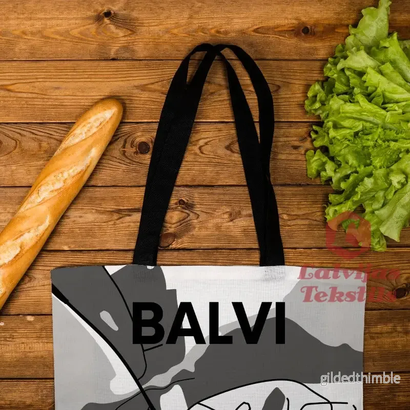 Lina vai kokvilnas auduma maisiņš "Balvi" - Bild 2