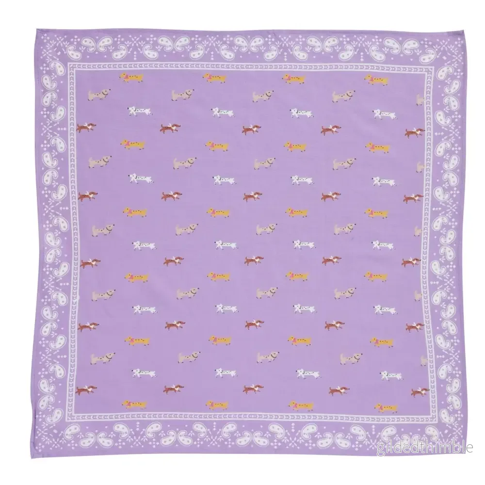 Scarf - Mauve Dachshund - Bild 2