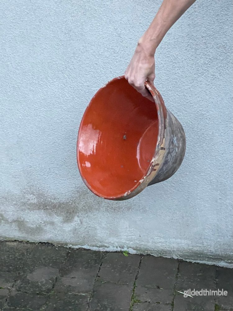 Fransk skål Tian 'Nr 2' antik - Bild 3