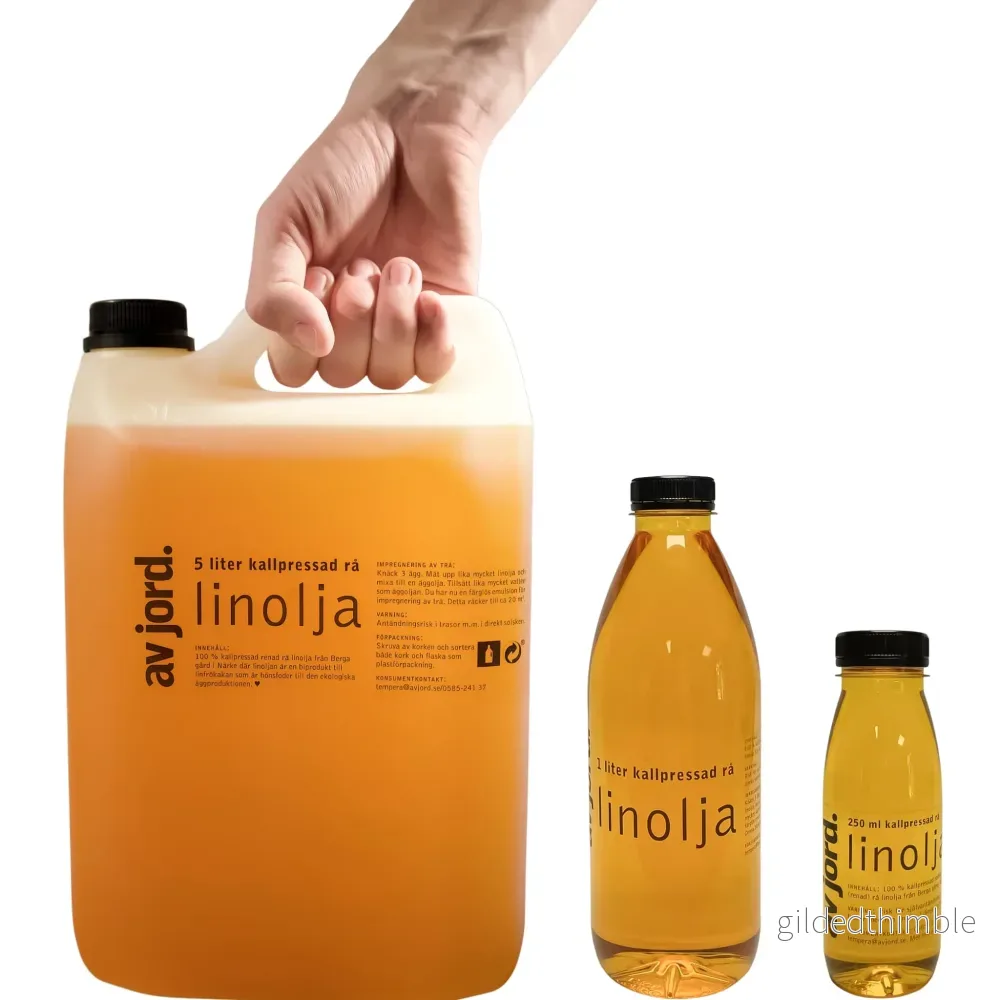 Rå kallpressad linolja Rå kallpressad linolja