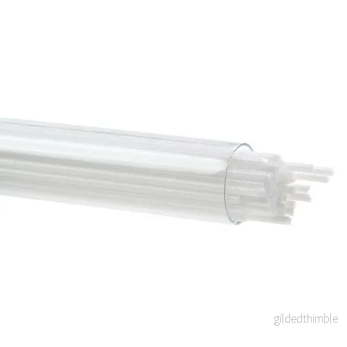 Bullseye Vit, Hård, Opak Stringer 0013-0272, 2mm Bullseye Vit, Hård, Opak Stringer 0013-0272, 2mm