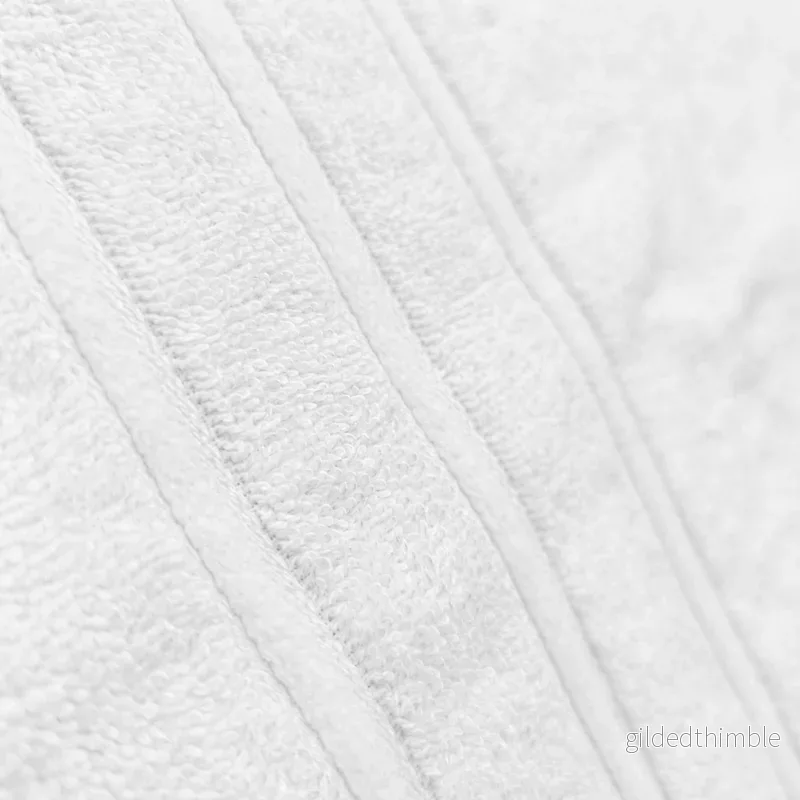 Premium kokvilnas dvielis ar bambusa viskozi 550 g/m² | balts - Bild 2