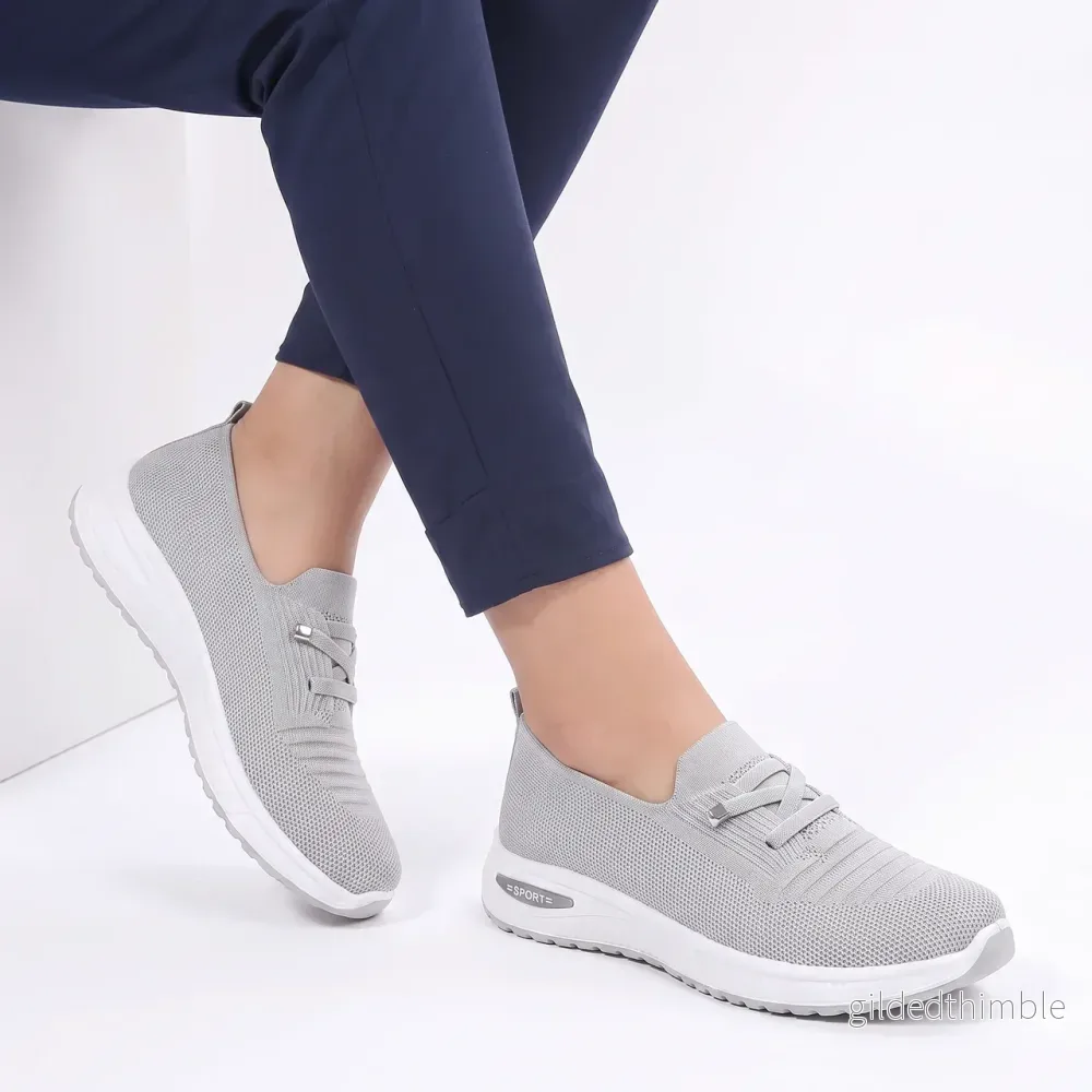 Bekväma Slip-On Sneakers Dam – Bred Tåbox - Bild 3