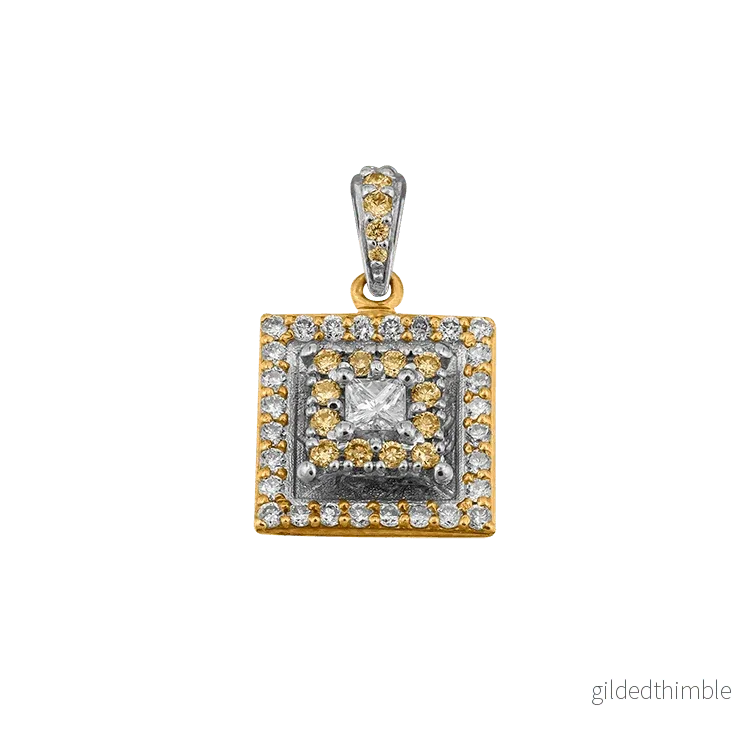 Diamant hängsmycke 18k vitguld 0,45ct