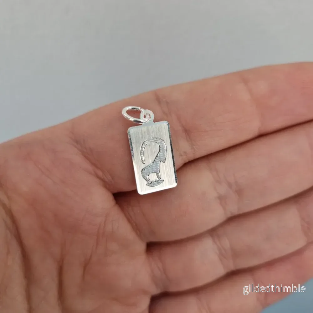 Stjärntecken rektangulär silver Stjärntecken rektangulär silver