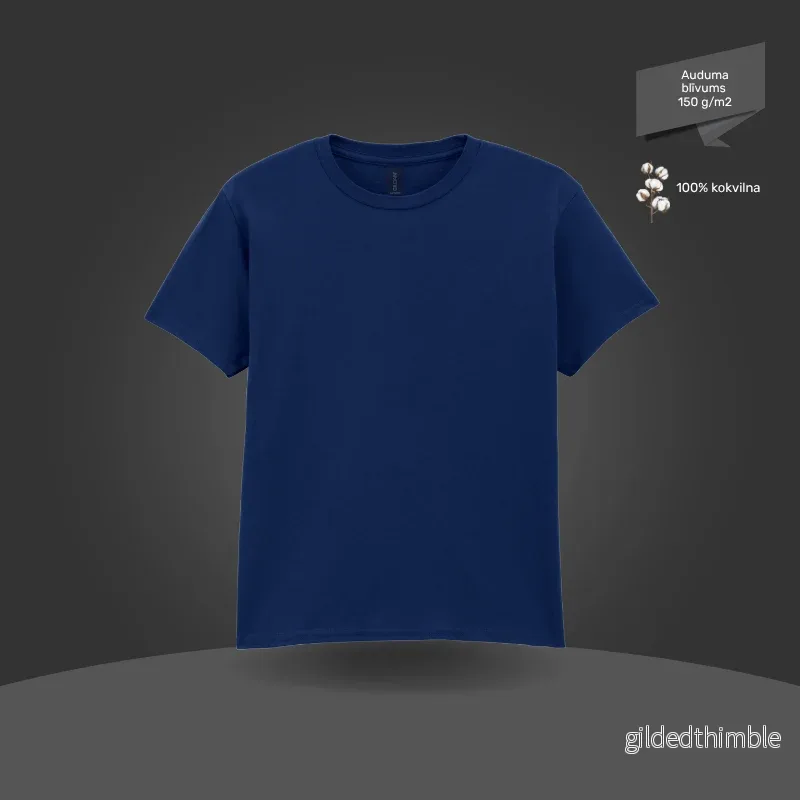 Bērnu T-krekls, pamata modelis | 150 g/m² | Tumši zils Bērnu T-krekls, pamata modelis | 150 g/m² | Tumši zils