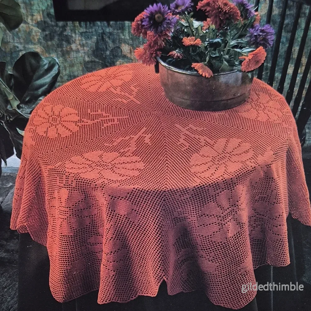 Vintage mönster –  Ringblomma 6-kantig