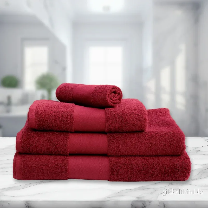 Klasiskais frotē dvielis 450 g/m² | Bordo