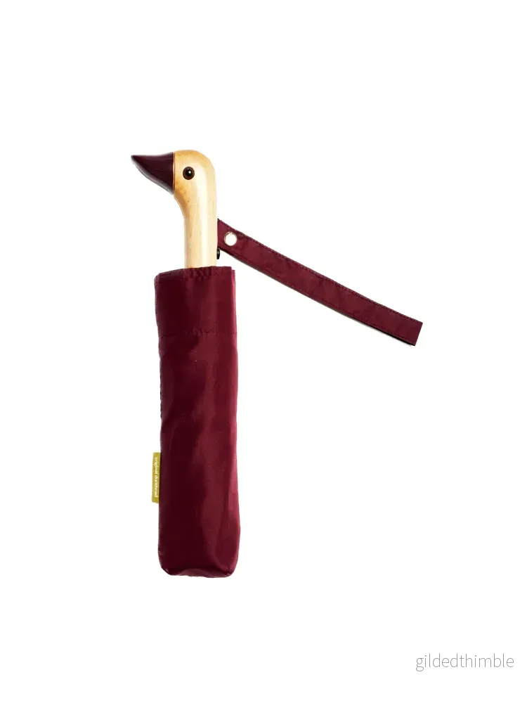 Duck Umbrella - Vinröd