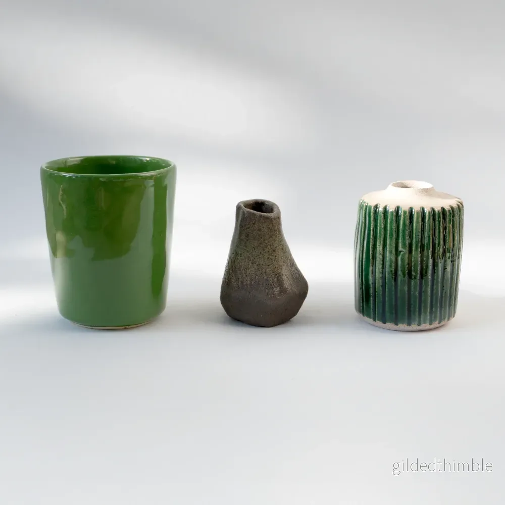 Lergodsglasyr 9343 Bottle Green - Bild 3
